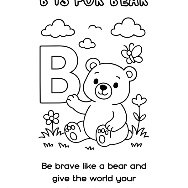 ABC Animals & Affirmations Printable Pack - Fun Learning for Kids (Digital Download)