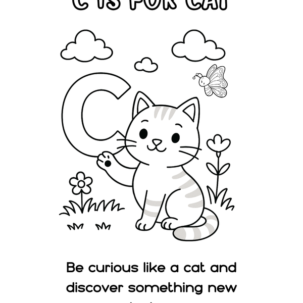 ABC Animals & Affirmations Printable Pack - Fun Learning for Kids (Digital Download)